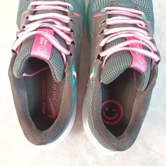 Nike Air Zoom Pegasus 40 Women’s Size 9 Pink Green White Running Shoes - Picture 13 of 16